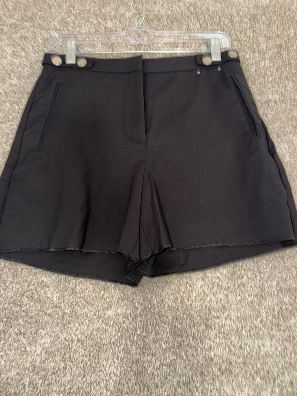 Express Women's High-Waist Black Tailored Shorts